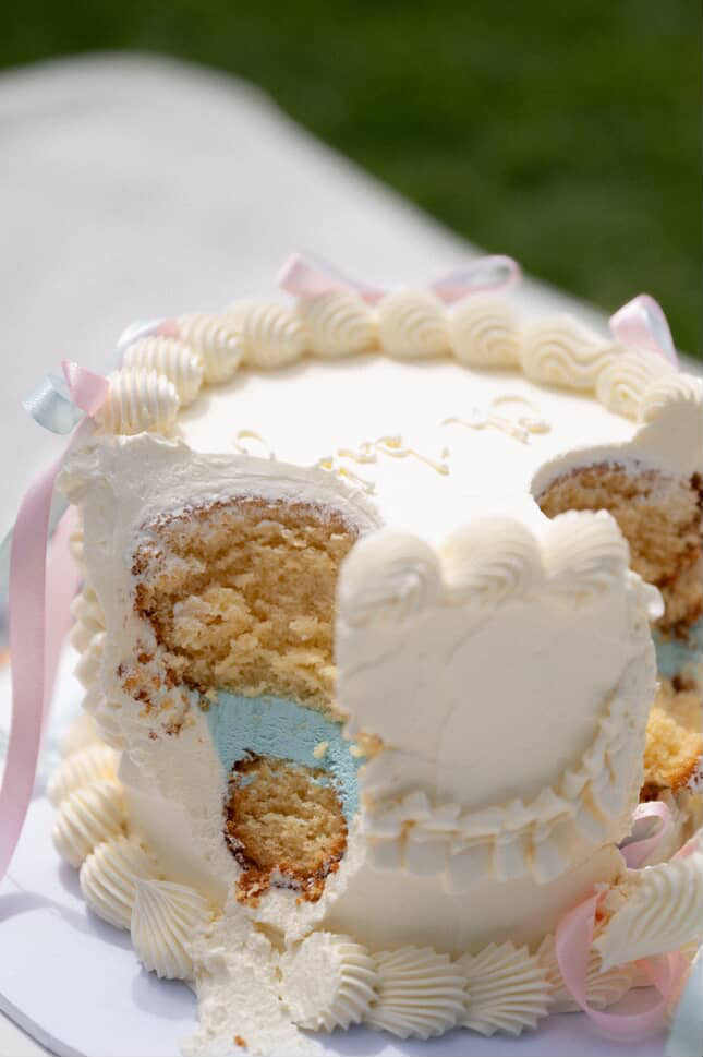 Gender Reveal Cake