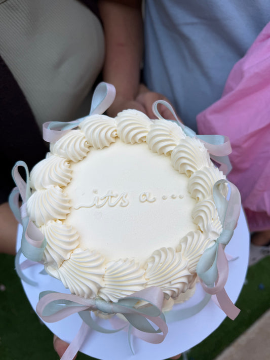 Mini Gender Reveal Cake